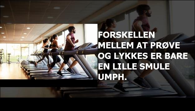 Forskellen mellem at prøve og lykkes er bare en lille smule umph.