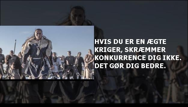 Hvis du er en ægte kriger, skræmmer konkurrence dig ikke. Det gør dig bedre.