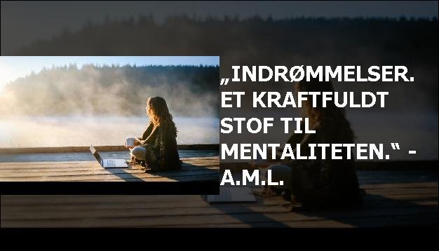 „Indrømmelser. Et kraftfuldt stof til mentaliteten.“ - A.M.L.