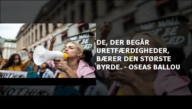 De, der begår uretfærdigheder, bærer den største byrde. - Oseas Ballou