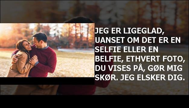 Jeg er ligeglad, uanset om det er en selfie eller en belfie, ethvert foto, du vises på, gør mig skør. Jeg elsker dig.