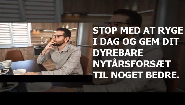 Stop med at ryge i dag og gem dit dyrebare nytårsforsæt til noget bedre.